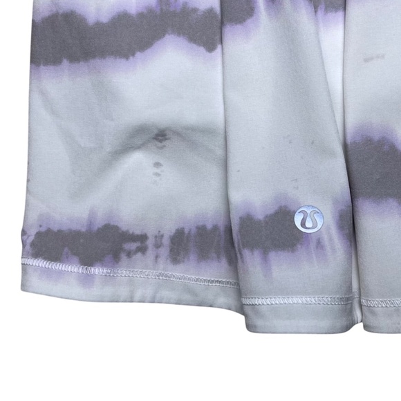 Lululemon 8 Pace Rival Mid Rise Skort Skirt Transverse Lilac Multi Tennis Golf - Picture 6 of 10